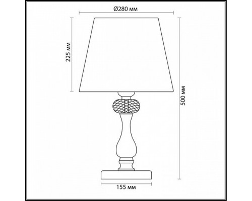 Настольная лампа декоративная Odeon Light Gaellori 3393/1T