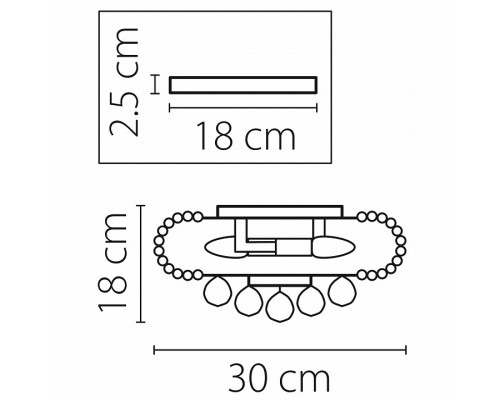 Накладной светильник Osgona Monile 704034