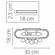 Накладной светильник Osgona Monile 704034