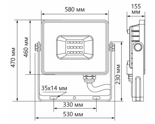 Настенно-потолочный прожектор Feron LL-927 41156