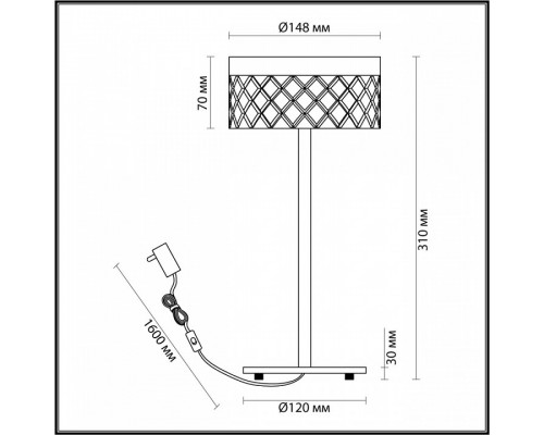 Настольная лампа декоративная Odeon Light Fivre 5032/7TL