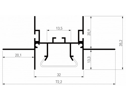 Короб встраиваемый Elektrostandard LL-2-ALP023 a066624