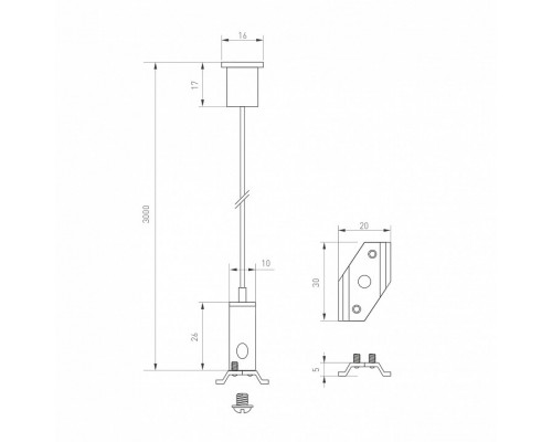 Подвес для трека Arlight MAG-25 033252