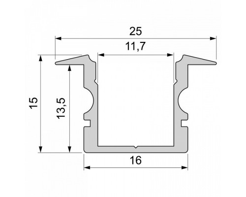 Профиль встраиваемый Deko-Light ET-02-10 975128