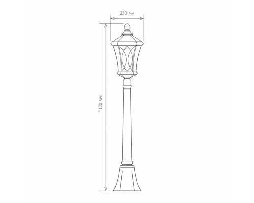 Наземный высокий светильник Elektrostandard Virgo a031929