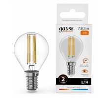 Лампа светодиодная Gauss Filament Elementary E14 12Вт 2700K 52112