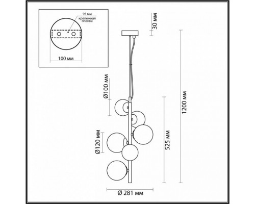 Подвесной светильник Odeon Light Tovi 4818/6