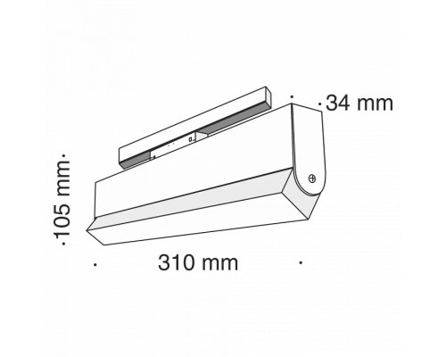 Накладной светильник Maytoni BASIS TR013-2-20W3K-B