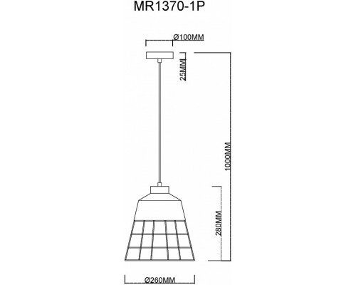 Подвесной светильник MyFar Hill MR1370-1P