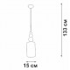 Подвесной светильник Vitaluce V2995 V2995-0/1S