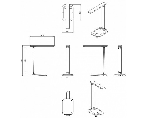 Настольная лампа офисная Arte Lamp London A5124LT-1BK