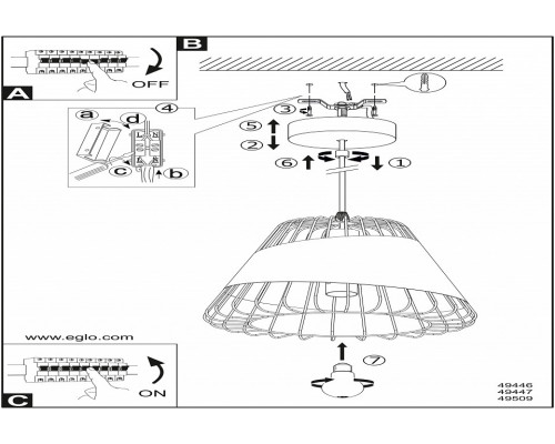 Подвесной светильник Eglo ПРОМО Austell 49509