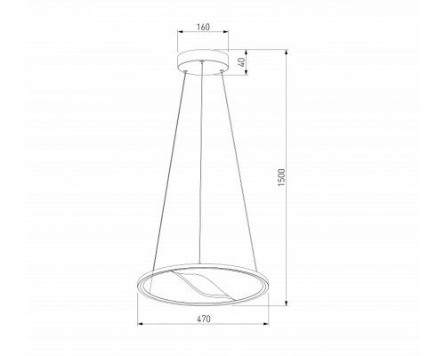 Подвесной светильник Eurosvet Occhio 40026/1 LED серый