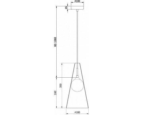 Подвесной светильник Freya Toper FR5389PL-01BS