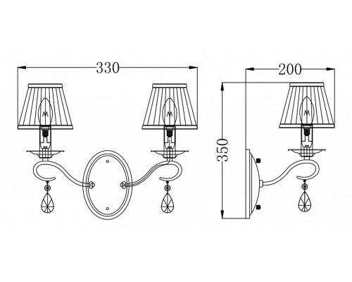 Бра Maytoni Brionia ARM172-02-G