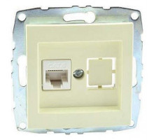 Розетка Ethernet RJ-45 без рамки Mono Electric Despina / Larissa 500-001705-125