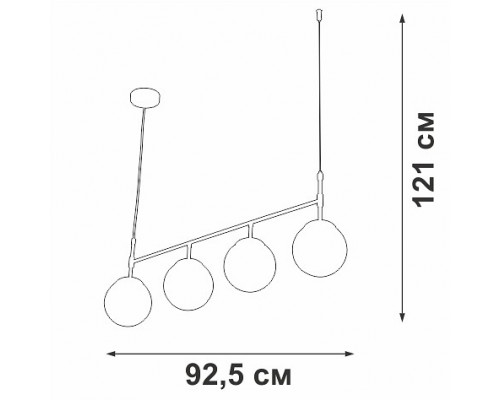 Подвесной светильник Vitaluce V47170 V47170-8/4S