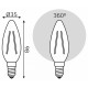 Лампа светодиодная Gauss Filament Elementary E14 8Вт 4100K 32128