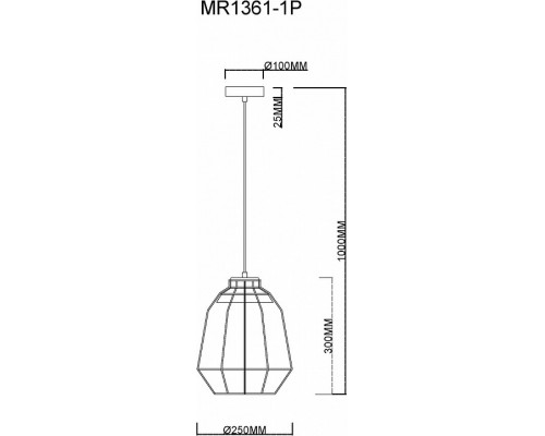 Подвесной светильник MyFar Hill MR1361-1P