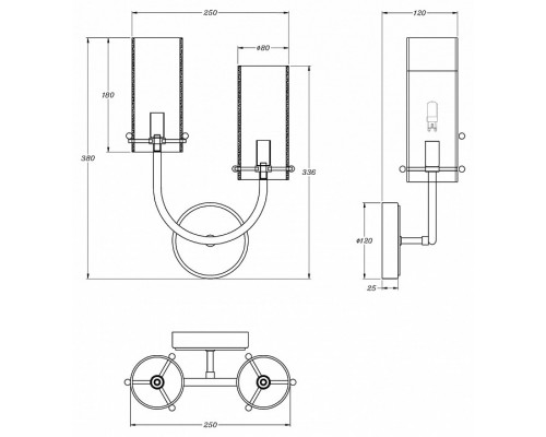 Бра Maytoni Arco MOD223WL-02BS