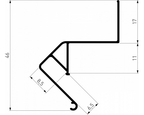 Профиль для контурной подсветки натяжного потолка Elektrostandard LL-2-ALP020 a064132