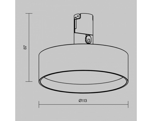 Светильник на штанге Maytoni Zon TR204-1-12W3K-B