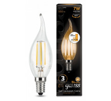 Лампа светодиодная Gauss LED Filament Candle tailed E14 7Вт 2700K 104801107-S