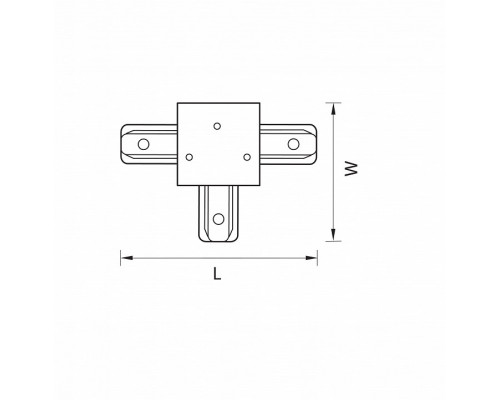 Соединитель T-образный для треков Lightstar Barra 501136