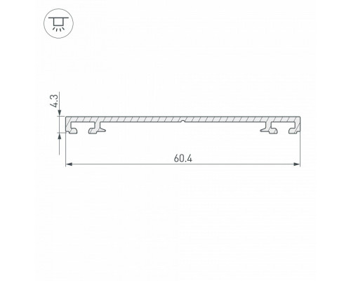 Крепеж Arlight PHS-3X-BASE-H4.3-2000 ANOD 019869