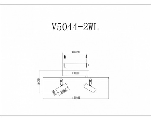 Спот Moderli Right V5044-2WL