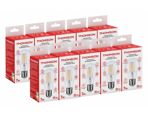 Лампа светодиодная Thomson Filament A60 E27 7Вт 4500K TH-B2060