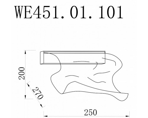 Накладной светильник Wertmark Hanna WE451.01.101