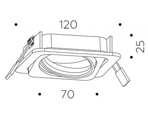 Встраиваемый светильник Ambrella Light C C7658