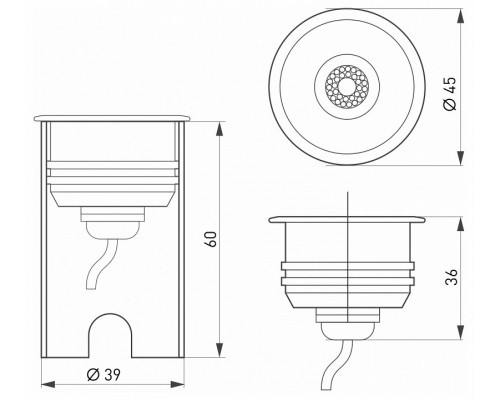 Встраиваемый светильник Arlight Aqua 28056