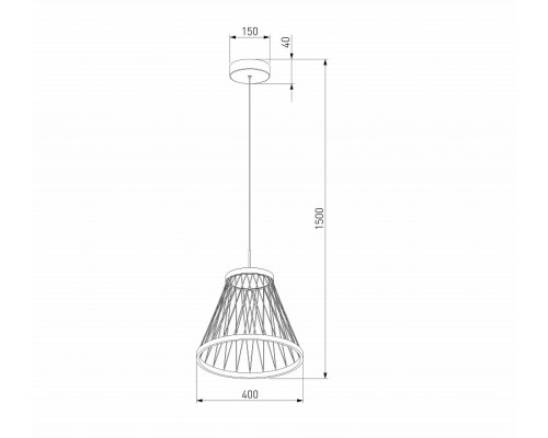 Подвесной светильник Eurosvet Cesta 40016/1 LED коричневый