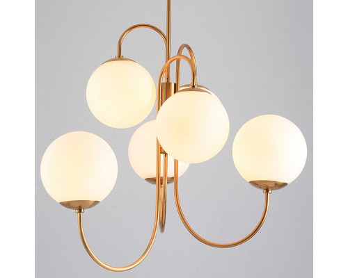 Люстра на штанге Imperiumloft Gooseneck Pelle Chandelier 40.2347