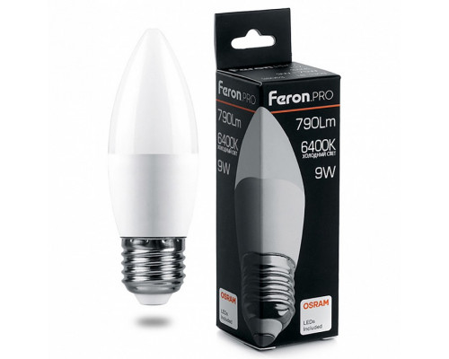 Лампа светодиодная Feron LB-1309 E27 9Вт 6400K 38064