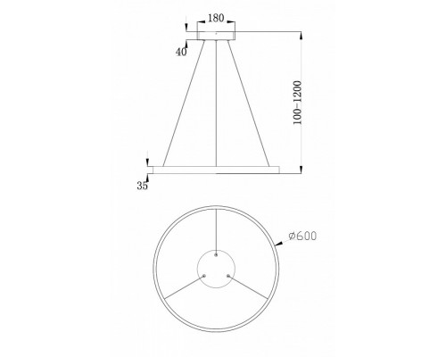 Подвесной светильник Maytoni Rim MOD058PL-L32B4K