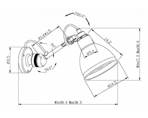 Бра Lightstar Loft 765607